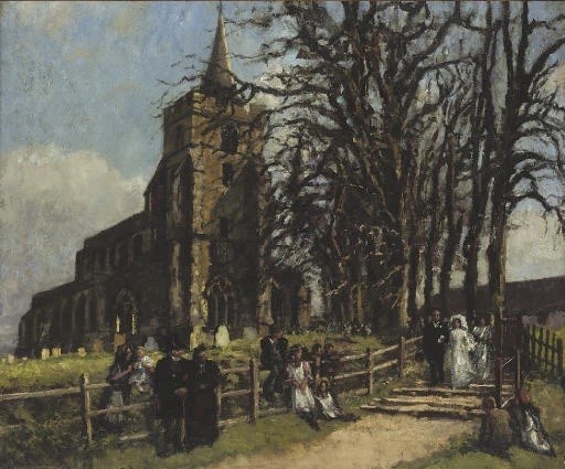 Painting of a Wedding at Stebbing’