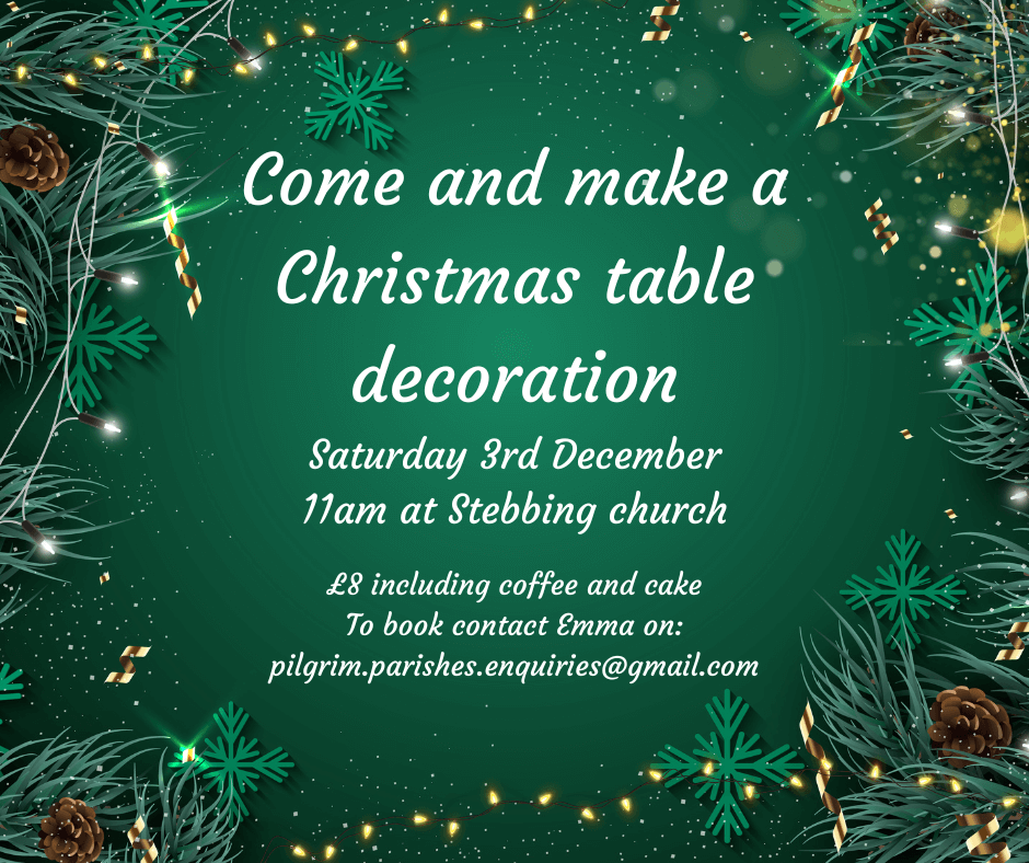 Make a Christmas table decoration