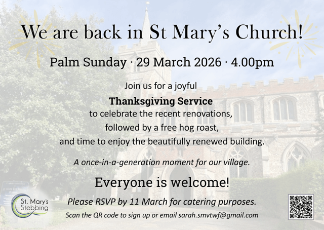 St Marys Church Palm Sunday March 29th 2026